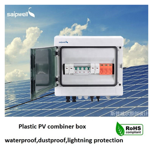 Solar PV Saipwell <strong>Combiner</strong> <strong>Box</strong> With Lightning Protection 15A 4strings 1000V <strong>for</strong> Solar Panel 550V DC Circuit Breaker Panel Solar - Product Image 3
