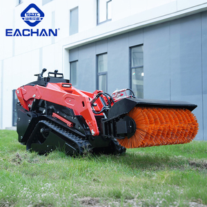 Мини-погрузчик EACHAN на дизельном топливе для сада, уборки снега, с ковшом на гусеничном ходу - Product Image 3