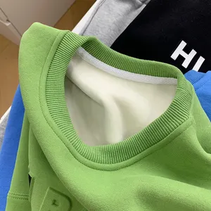 Clothing Manufacturers Heavy Weight Sweater Custom 3D Embossed Crewneck Sweatshirt