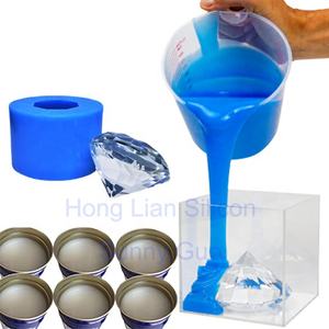 แม่พิมพ์ซิลิโคนอีพอกซีเรซินเพชรแบบทำมือ RTV2ซิลิโคนเหลว - Product Image 1
