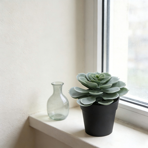 Plantas Suculentas Artificiales <span class=keywords><strong>Echeveria</strong></span> en Maceta, <span class=keywords><strong>Suculenta</strong></span> Artificial de Loto en Maceta de Plástico Negra, <span class=keywords><strong>Suculenta</strong></span> Artificial para Decoración de Escritorio - Product Image 3
