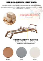 Máquina de Pilates Reformer de Madera de Roble de Lujo con Acolchado de Espuma de Alta Densidad y Deslizamiento Suave y Silencioso para Gimnasio en Casa Premium