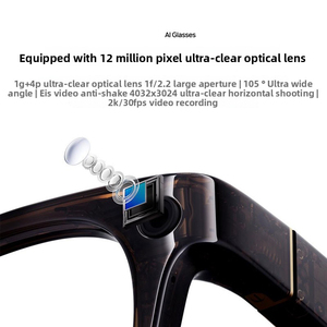 Occhiali AI Xiaomi Wireless Smart a Conduzione Ossea per Riprese, Chiamate, Traduzione Linguistica e Foto, Lunga Durata della Batteria, Neri - Product Image 5