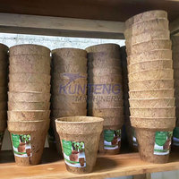 Nouveaux pots de fibre de tourbe de coco faisant la machine de presse de fibre de coco machine de bloc de moelle de fibre de coco à vendre