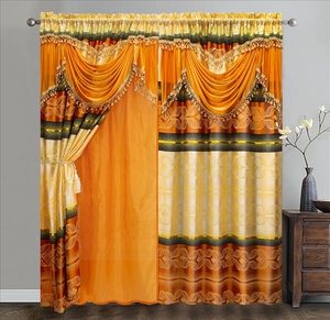 Panneau de <span class=keywords><strong>Rideau</strong></span> Occultant Jacquard pour Maison <span class=keywords><strong>et</strong></span> Chambre, Épais <span class=keywords><strong>et</strong></span> Doublé, Belles Rideaux Géométriques Noires pour Salon - Product Image 4