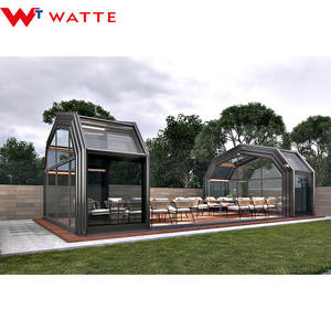 Geprefabriceerde 4 Seizoen Verplaatsbare Zon Kamer Glazen Huis Aangepaste Wintertuin Vrijstaande Aluminium Intrekbare Serre - Product Image 2