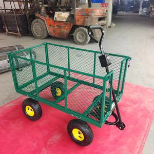 Troli Dorong Tugas Berat 300kg untuk Kebun, Festival, dan Utilitas dengan Roda Pneumatik, Kereta Dorong, Trailer, Material Logam - Product Image 3