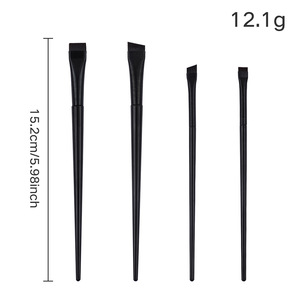 Pinceau à eyeliner à lame ultra fine, manche en bois, pointe plate extra fine, pinceau cosmétique précis pour le façonnage des yeux et des sourcils - Product Image 3