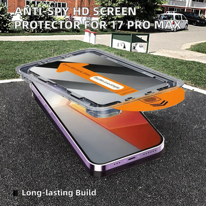 <span class=keywords><strong>Pellicola</strong></span> Protettiva in Vetro Temperato Anti-Spia Rimovibile e Facile da Installare per <span class=keywords><strong>iPhone</strong></span> 17 <span class=keywords><strong>Pro</strong></span> Max, 16, 15, 14, 13, <span class=keywords><strong>12</strong></span> - Serie Dust Free Magic Box - Product Image 3