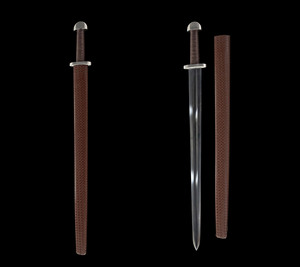 Épée européenne en acier à haute teneur en manganèse de 94 cm, modè<span class=keywords><strong>le</strong></span> « <span class=keywords><strong>Messager</strong></span> du vent », épée romaine, épée de guerrier, épée allemande à deux mains, épée Ripier - Product Image 3