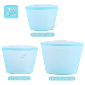 Sac en silicone réutilisable pour fruits et sandwichs, idéal pour la conservation des aliments, vente en gros, produit tendance, personnalisable avec logo - Product Image 5