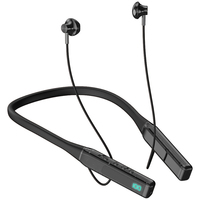 Écouteurs sans fil Bluetooth sportifs étanches à affichage numérique, longue autonomie, tour de cou, intra-auriculaires, pour musique Hi-Fi, OEM ODM
