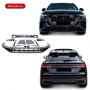 Kit de cuerpo de fibra de carbono estilo <span class=keywords><strong>ABT</strong></span> para Audi <span class=keywords><strong>Q8</strong></span> nueva condición labio delantero difusor trasero alerón actualización parachoques - Product Image 1