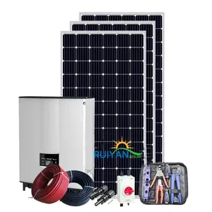 3KW On-Grid Home Solar Energy System Mini 3000W Solar Panels for Small Spaces