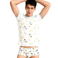 T-shirt imprimé vache bébé adulte avec boutons-pression aux épaules pour hommes – Jolies tenues ABDL