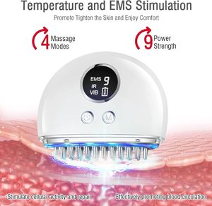 Saç büyüme ve cilt sıkma saç <span class=keywords><strong>Scratcher</strong></span> için su geçirmez elektrikli baş masaj aleti tarak aracı Gua Sha - Product Image 6