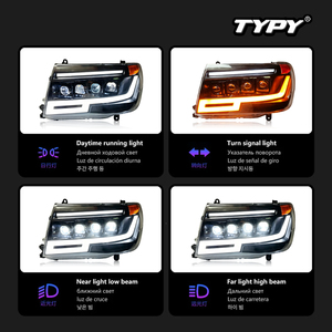 Conversion des phares de Toyota Land Cruiser LC100 (1998-2007) en feux de jour et clignotants séquentiels. - Product Image 3