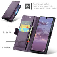 Étui CaseMe avec blocage RFID pour Redmi 15C 2026, nouvelle arrivée, cuir PU lisse, porte-cartes magnétique, rabat pour Redmi 15C