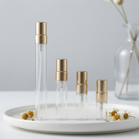 Flacon de parfum en verre ALKA écologique et recyclable de 10 ml, rechargeable, pour voyage, avec pulvérisateur, impression sérigraphique, diffuseur rond en rotin