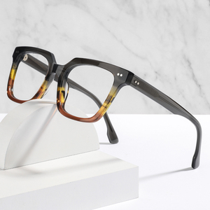 Khung Quang Học Nam Vuông Acetate Độc Đáo Thời Trang Mới Kính Mắt Làm Bằng Tay Gọng Kính Mắt OEM Tùy Chỉnh Cho Nam Nữ - Product Image 1