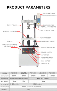 Machine d'essai universelle de compression verticale électrique 30KN 30000N pour essais de poussée et de traction verticaux - Product Image 6