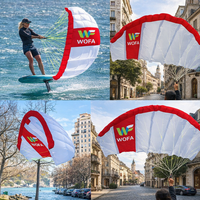 GY 4,5 m Ligne de traction pour cerf-volant de surf, résistante au vent et à l'usure, universelle pour débutants et avancés, en nylon blanc/rouge
