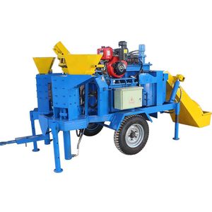 Macchina Mobile per fabbricare mattoni WT2-20M doppia pressa semiautomatica idraulica Diesel argilla fango terreno macchine per la fabbricazione di mattoni - Product Image 3