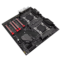 MACHINIST X99D8 MAX X99 Double CPU Carte Mère LGA 2011-3 Support Double Processeur Xeon Double M.2 Slot 8 DDR4 RAM USB3.0 X99D8 MAX