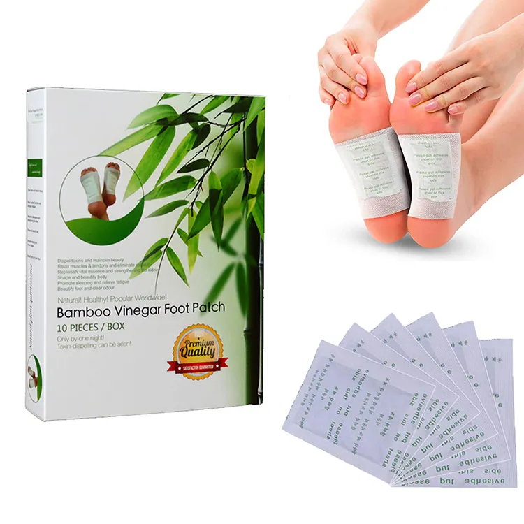 Pure Natural Bamboo Vinegar and Ginger Premium Ingredients Diabetic Patch Cleansing Detox Foot Patch