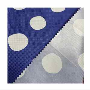 Tela de Poliéster 100% Personalizada con Estampado de Pongee Houndstooth y Laminado de TPU, Impermeable para Chaquetas de Lluvia PES - Product Image 1