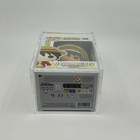 Boîte de protection Funko Pop en acrylique, vitrine avec couvercle magnétique résistant aux UV, transparente comme du cristal, pour le rangement