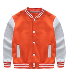 Veste de baseball en éponge française <span class=keywords><strong>printemps</strong></span> automne pour enfants en gros logo personnalisé garçon et fille uniforme scolaire <span class=keywords><strong>manteau</strong></span> de baseball de sport - Product Image 2