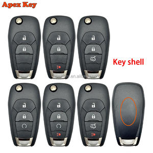 Coque de clé plip de remplacement modifiée à 2/3/4 boutons pour Chevrolet Cruze Aveo 2014-2018 - Product Image 1