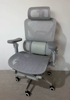 Chaise de bureau ergonomique moderne et minimaliste, confortable, avec dossier inclinable, entièrement en maille, pivotante, pour atelier et salle de sport, vente en gros