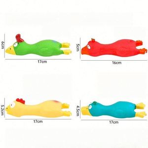Natural Latex Squeaky Chicken Dog Funny Squishy Stress Relief Chew Toy, Durable <b>Bite</b> Resistant Promotional Pet Accessories - Product Image 2