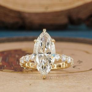 Bagues en diamant de haute joaillerie, fabriquées avec une attention méticuleuse aux détails, présentant de magnifiques diamants étincelants - Product Image 1