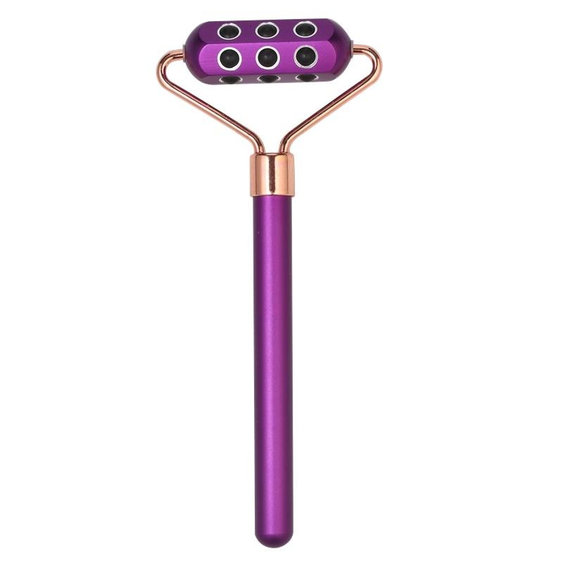Blood circulation magnetic 24k gold massager Beauty Bar Germanium uplifting face massage roller