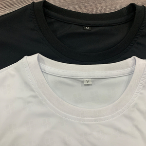 T-shirt in cotone bianco tinta unita, comode e morbide, da uomo, a maniche lunghe, per tutti i giorni - Product Image 3