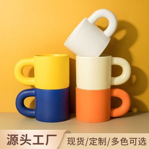 Mug en céramique Chubby 330ml, impression sérigraphique, logo personnalisé, tasse cadeau - Product Image 3