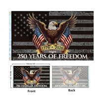Drapeau national du Laos personnalisé 3x5 pieds, 100% polyester, bannière extérieure, livraison rapide