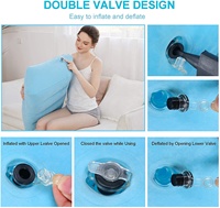 Oreiller gonflable pour les jambes, coussin en PVC pour soulagement de la douleur, 1 pièce, literie, coussin de massage, pour voyage