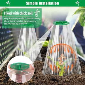 Couverture transparente pour semis en PET, protection des plantes contre le gel, serre portable pour la culture en jardin, dôme de culture - Product Image 4