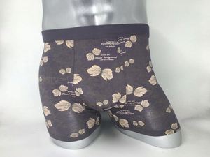 <b>Men's</b> All-Season Boxer Briefs Plus Size 110kg Soft Modal Knitted Fabric Good Silk Bikini <b>Thong</b> Printed Mid-rise Waist Wholesale - Product Image 2