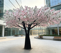 Arbre de cerisier artificiel de grande taille personnalisable, arbre de cerisier Sakura OEM pour la décoration intérieure et extérieure, mariage, restaurant
