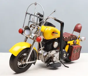 工厂定制金属工艺品家居装饰摩托车桌钟铁艺其他摩托车模型