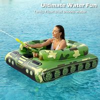 Nouveau Camion de Jeu Aquatique Gonflable en PVC avec Réservoir de Pulvérisation d'Eau et Cercles Assis pour Jouer à l'Eau
