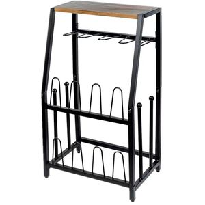 Étagère à chaussures sur mesure pour bottes longues, 3 niveaux, en métal noir, pour chambre et salon, type sur pied, capacité 10-20 paires - Product Image 1