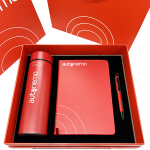Set <span class=keywords><strong>Regalo</strong></span> Aziendale SL di Lusso 3-in-1 Personalizzato con Thermos, Taccuino e Penna per <span class=keywords><strong>Ufficio</strong></span> e Lavoro - Product Image 2
