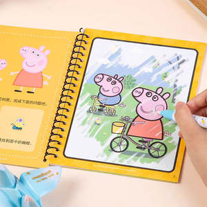 Livre d'images en anglais pour enfants de maternelle en gros, avec exercices de coloriage et de calligraphie, en carton, impression sirène, produit d'usine - Product Image 2