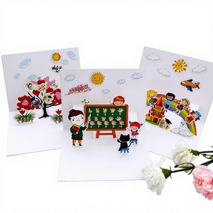 Carte de vœux en carton pour la Journée <span class=keywords><strong>des</strong></span> enseignants, carte pour élèves de maternelle et d'école primaire, kit de matériel de bricolage pour enseignants, ensemble de 3 pièces créatif - Product Image 1